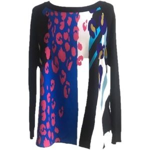 Hale Bob Size L Mixed Media Sweater